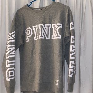 GREY PINK SWEATSHIRT